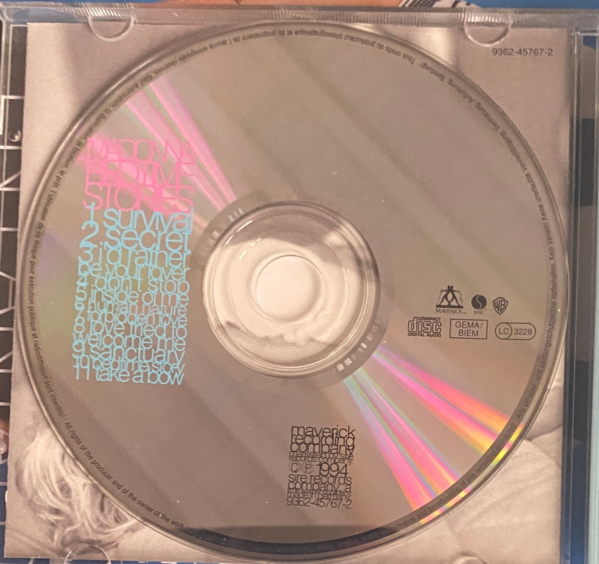 Madonna – Bedtime Stories (CD Album Original - 1994)