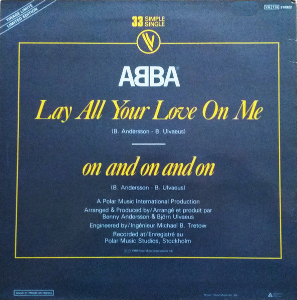 ABBA – Lay All Your Love On Me