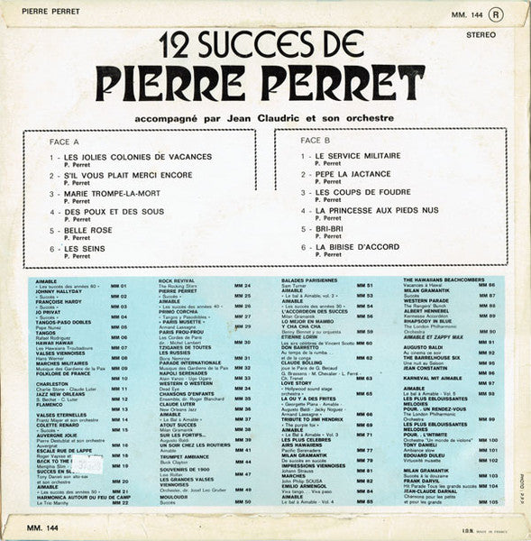 Pierre Perret (2) – 12 Succès De Pierre Perret