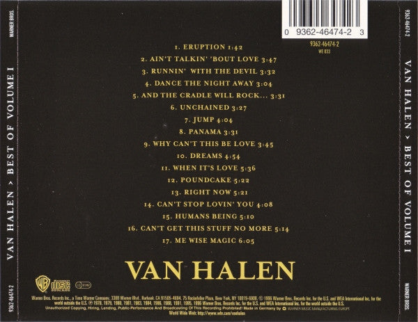 Van Halen – Best Of Volume I