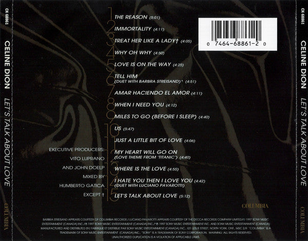Céline Dion – Let's Talk About Love
