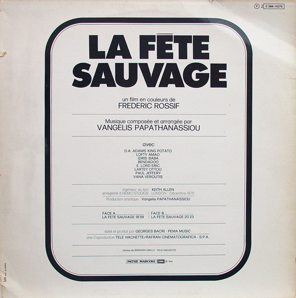 Evangelos Papathanassiou – La Fête Sauvage