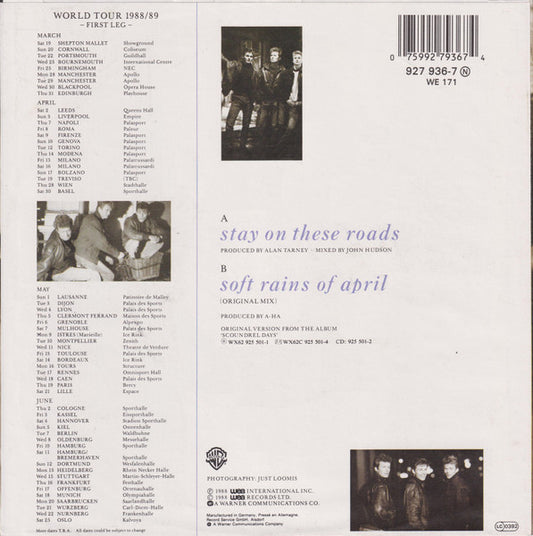 a-ha – Stay On These Roads