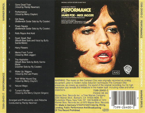 Various – Performance: Original Motion Picture Sound Track