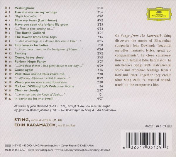 Sting – Songs From The Labyrinth