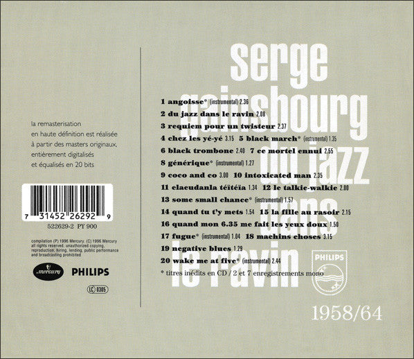 Serge Gainsbourg – Du Jazz Dans Le Ravin
