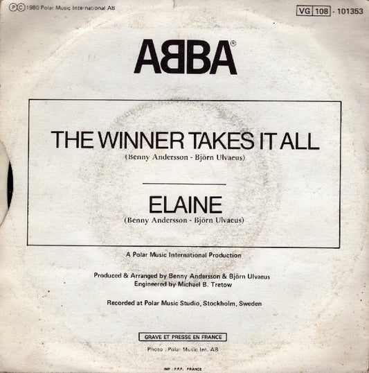 ABBA – The Winner Takes It All / Elaine