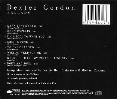 Dexter Gordon – Ballads