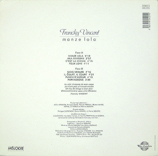 Francky Vincent – Manze Lola