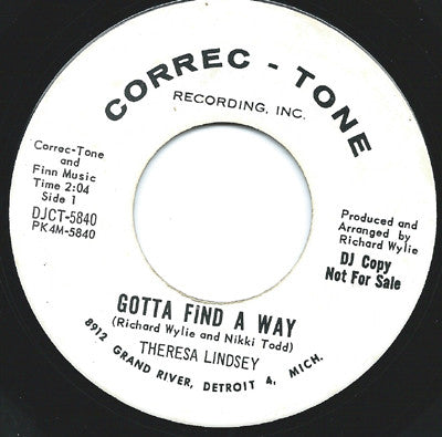 Theresa Lindsey – Gotta Find A Way