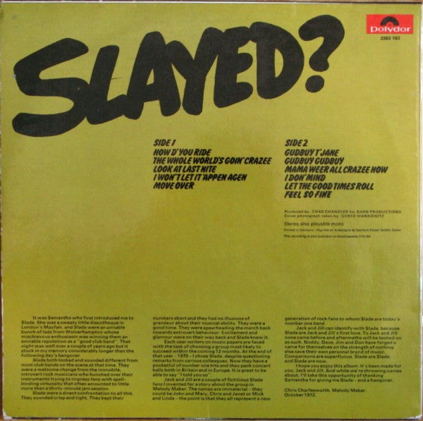Slade – Slayed?