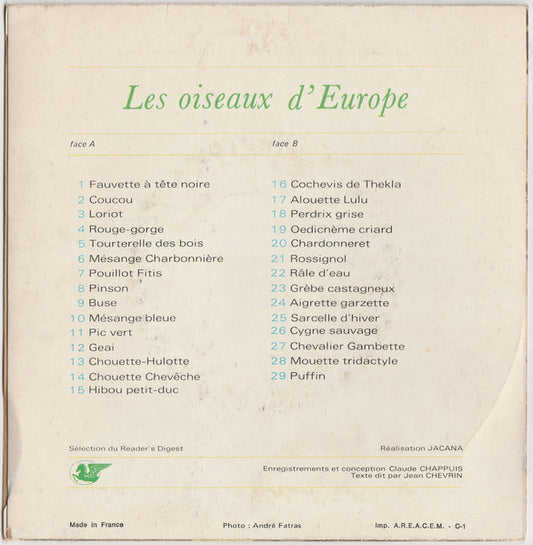 No Artist – Les Oiseaux D'Europe
