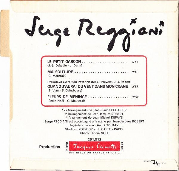 Serge Reggiani – Le Petit Garçon