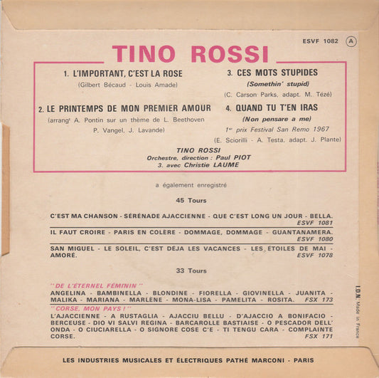 Tino Rossi – L'Important, C'Est La Rose