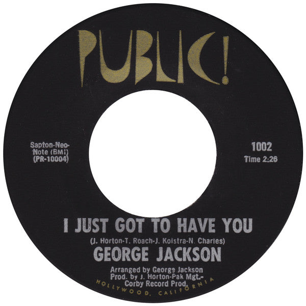 George Jackson (3) – Cold Cold Love