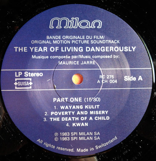 Maurice Jarre – The Year Of Living Dangerously - Original Motion Picture Soundtrack