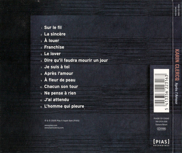 Karin Clercq – Après L'Amour