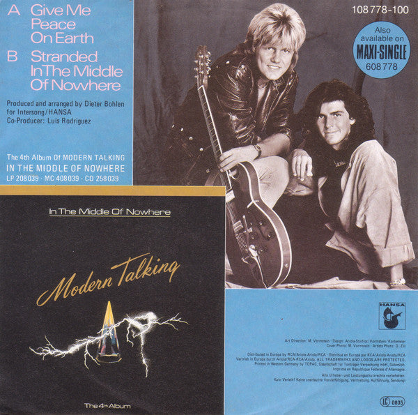Modern Talking – Give Me Peace On Earth