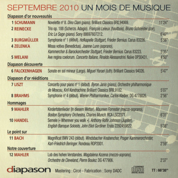 Various – N° 583 - Septembre 2010 - Les Plus Beaux Extraits Du Mois