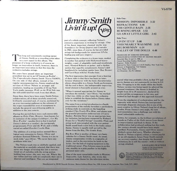 Jimmy Smith – Livin' It Up!