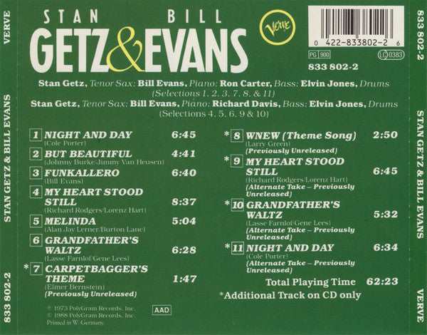 Stan Getz & Bill Evans – Stan Getz & Bill Evans