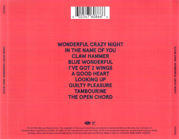 Elton John – Wonderful Crazy Night