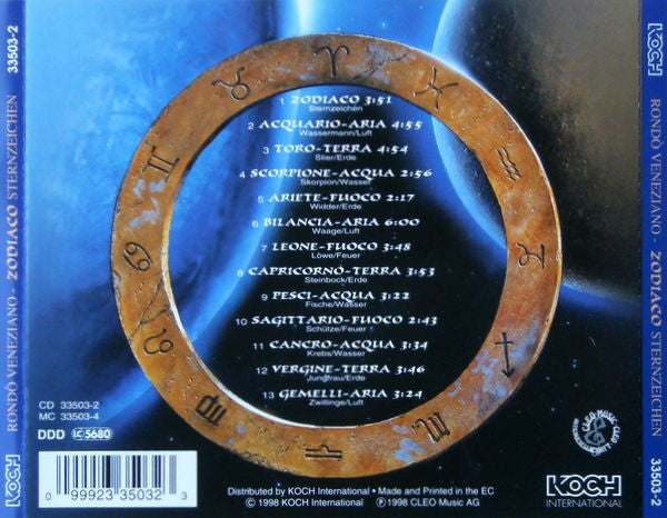 Rondò Veneziano – Zodiaco - Sternzeichen