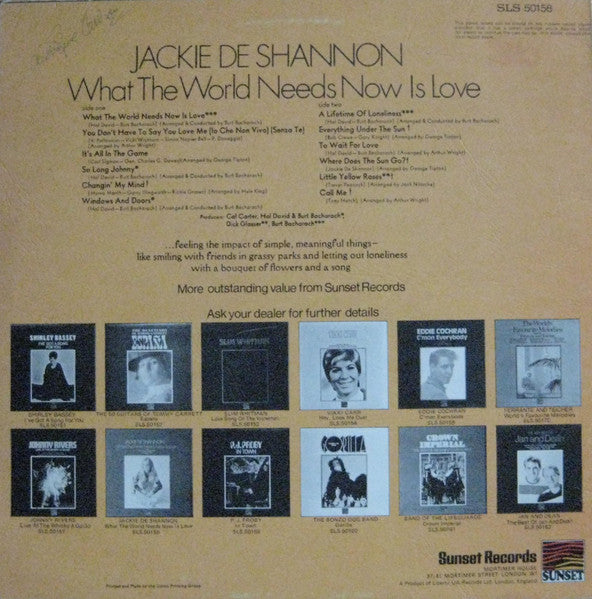 Jackie DeShannon – What The World Needs Now Is Love