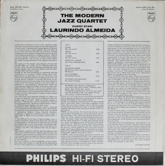 The Modern Jazz Quartet Guest Star Laurindo Almeida – The Modern Jazz Quartet Guest Star Laurindo Almeida