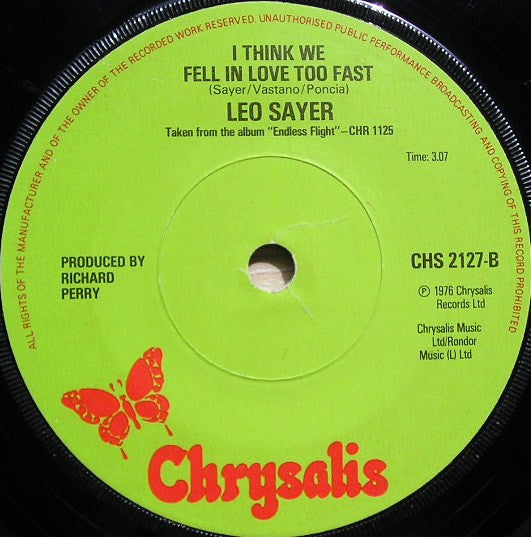 Leo Sayer – When I Need You