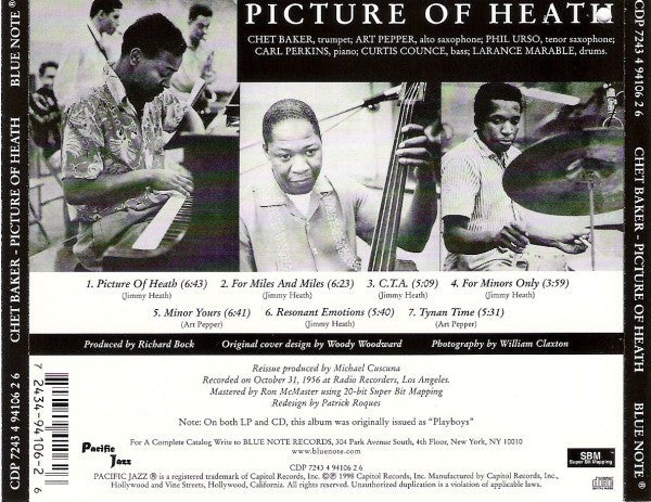 Chet Baker • Art Pepper • Phil Urso – Picture Of Heath