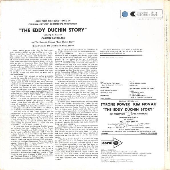 Carmen Cavallaro – The Eddy Duchin Story