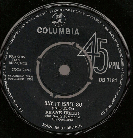 Frank Ifield – Don't Blame Me