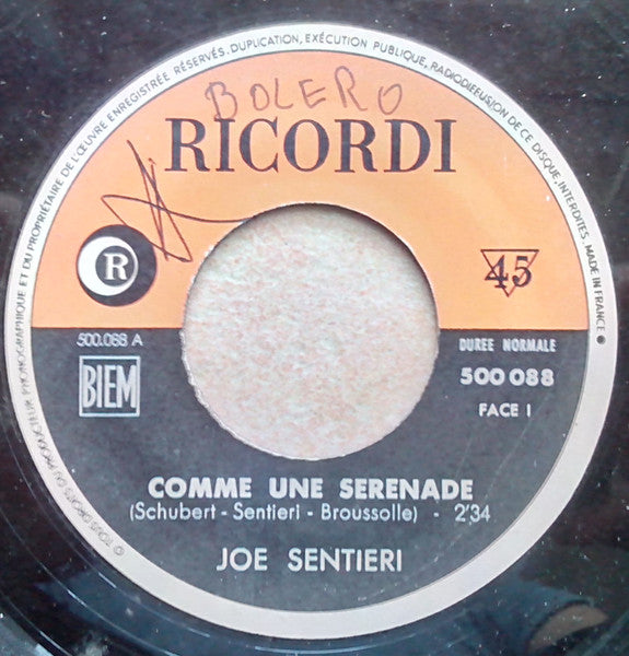 Joe Sentieri – Comme Une Sérénade
