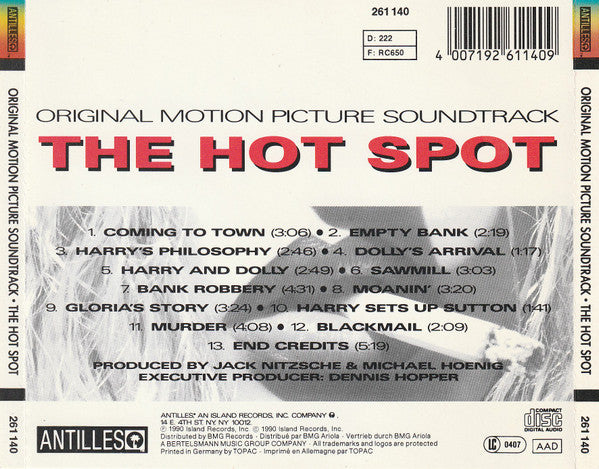 Various – The Hot Spot (Original Motion Picture Soundtrack)