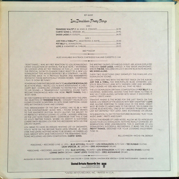 Lou Donaldson – Pretty Things