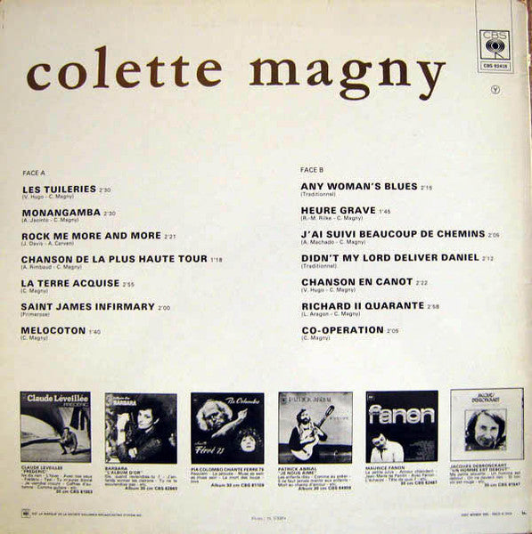 Colette Magny – Les Tuileries