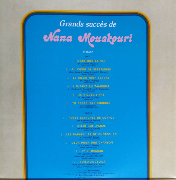 Nana Mouskouri – "C'est Bon La Vie" (Grands Succès De Nana Mouskouri)