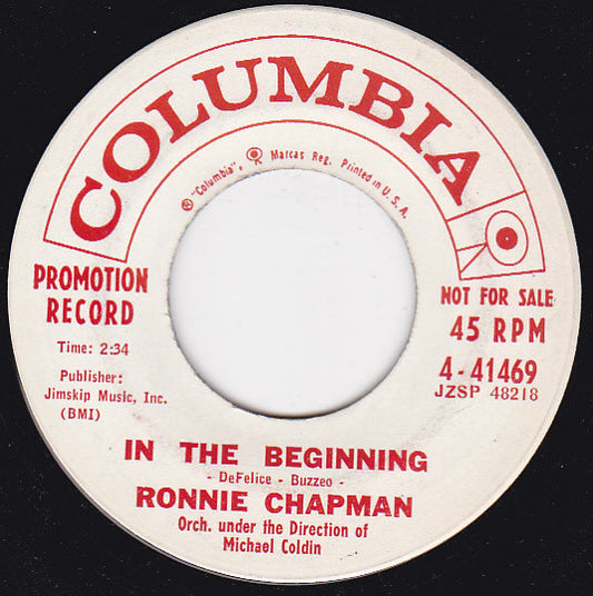 Ronnie Chapman – In The Beginning / Annie B. Is Gone