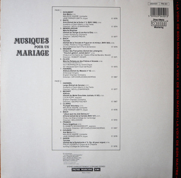 Various – Musiques Pour Un Mariage