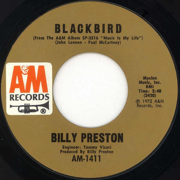 Billy Preston – Will It Go Round In Circles / Blackbird