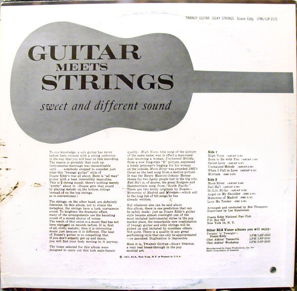 Duane Eddy – Twangy Guitar Silky Strings