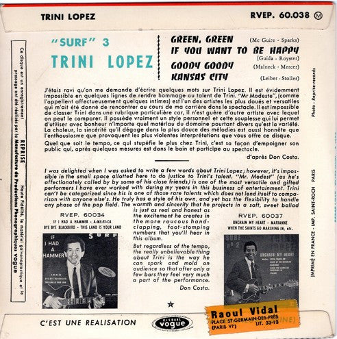 Trini Lopez – Surf N° 3
