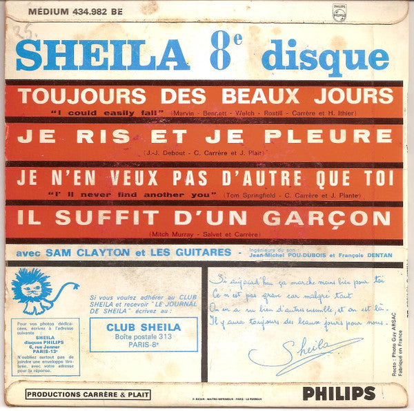 Sheila (5) – Toujours Des Beaux Jours