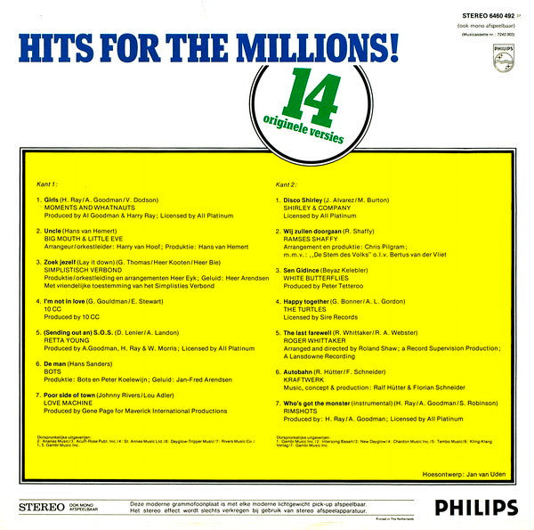 Various – Hits For The Millions!
