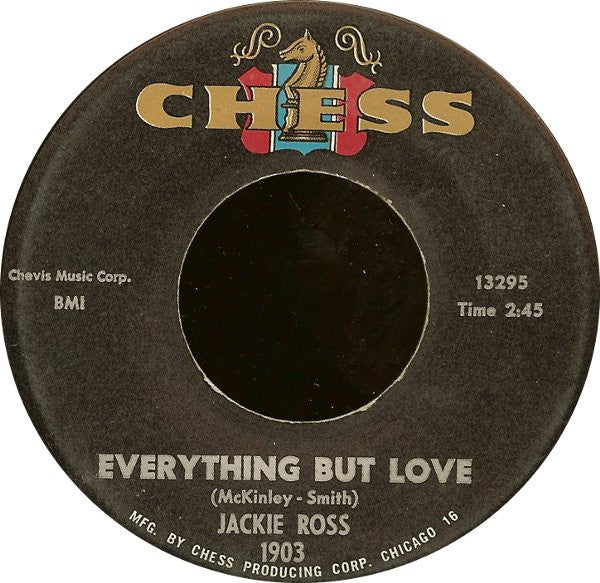 Jackie Ross – Selfish One / Everything But Love
