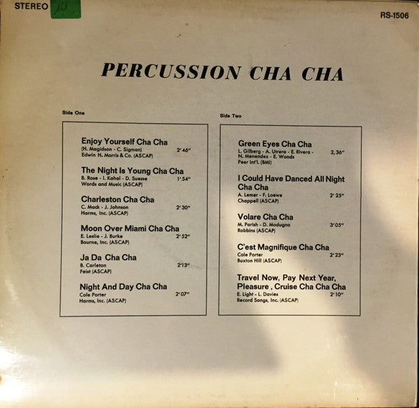Various – Percussion Cha Cha