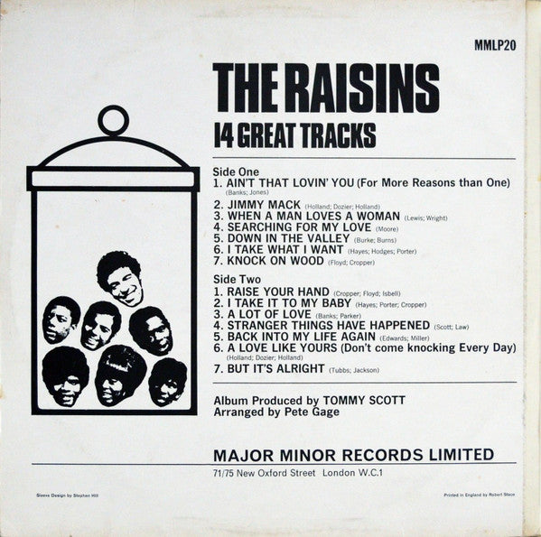 The Raisins – 14 Great Tracks