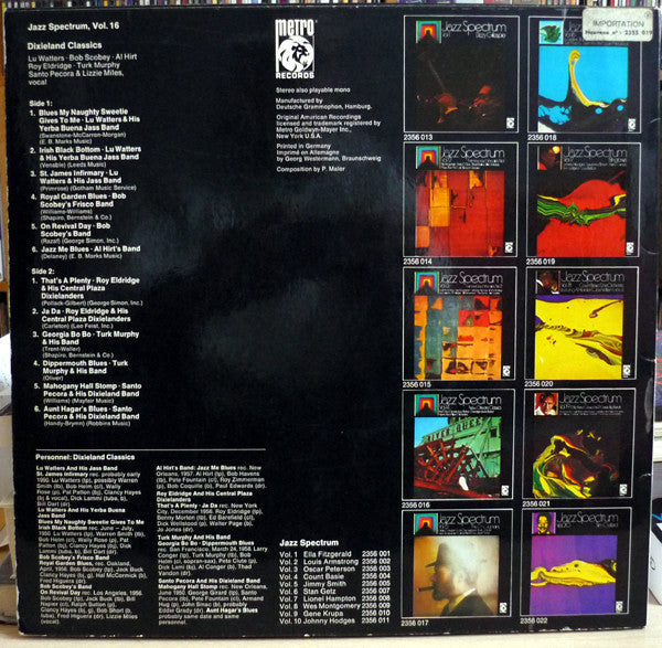 Various – Jazz Spectrum, Vol. 16 Dixieland Classics