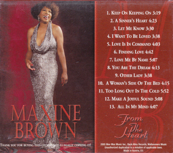Maxine Brown – From The Heart